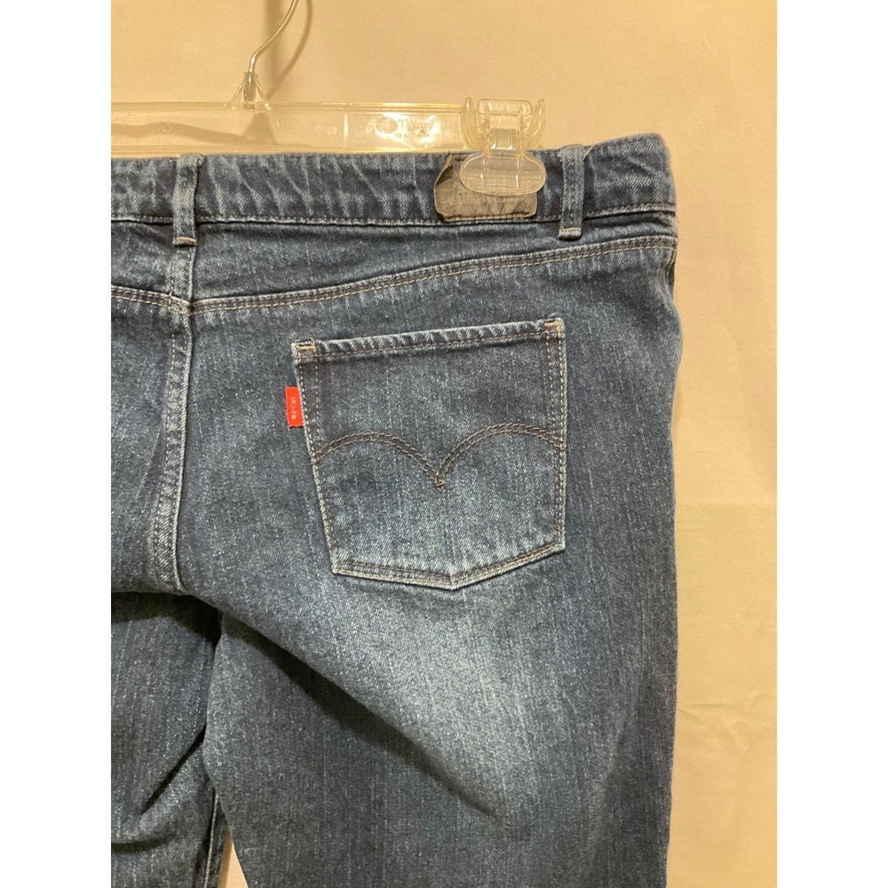 Levis Jeans Slim Straight Medium Wash Plus Size 18 1/2 Blue Denim Pants 1265-830 - Picture 5 of 13